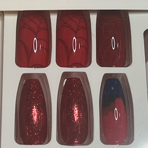Clutch Nails Marvel Spider-Man Press on nails XL Coffin NEW Sealed box - Picture 5 of 11